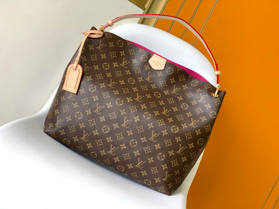 Louis Vuitton Graceful MM Bag Monogram with Gold Hardware