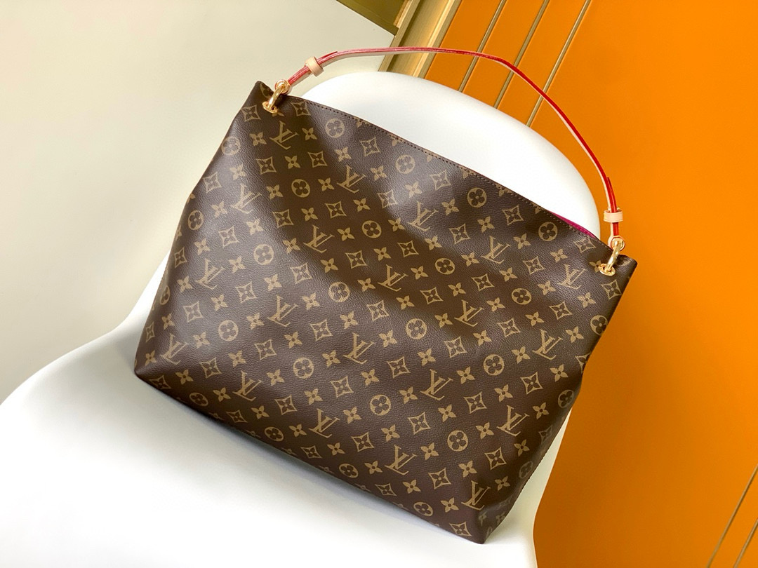 Louis Vuitton Graceful MM Bag Monogram with Gold Hardware