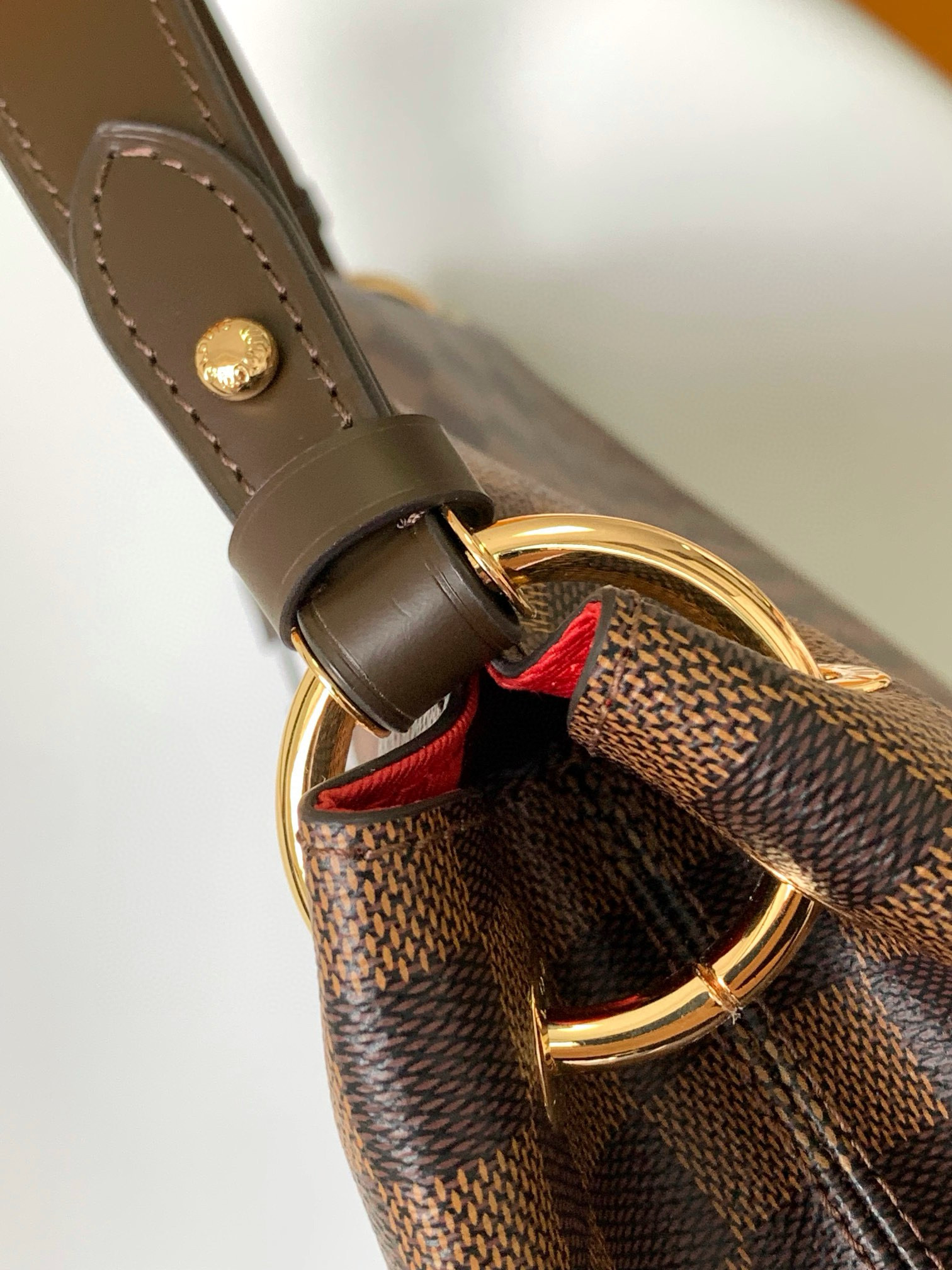 Louis Vuitton Graceful MM Bag Damier Ebene with Gold Hardware