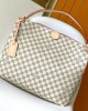 Louis Vuitton Graceful MM Bag Damier Azur with Gold Hardware