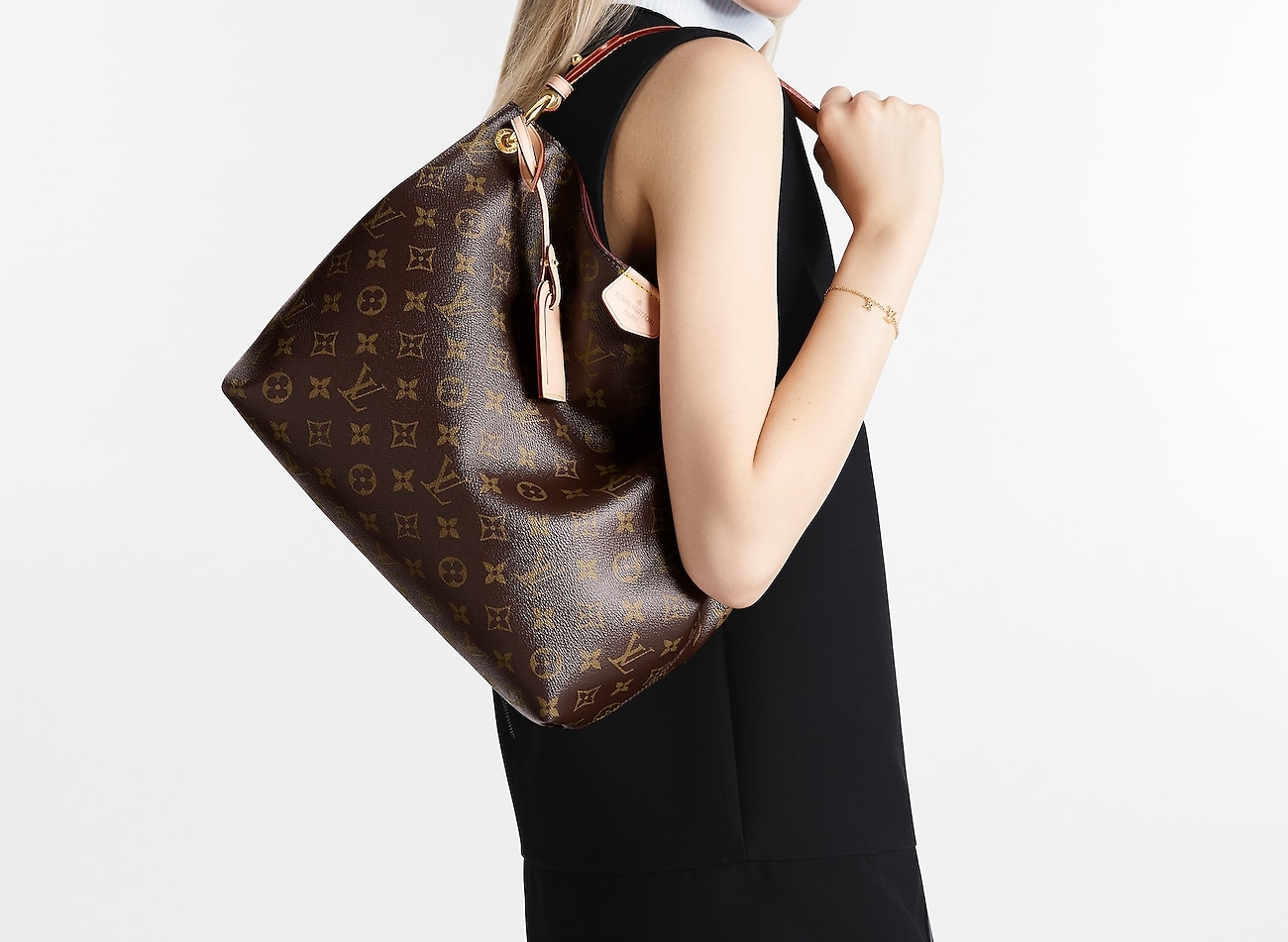 Louis Vuitton Graceful PM Bag Monogram with Gold Hardware