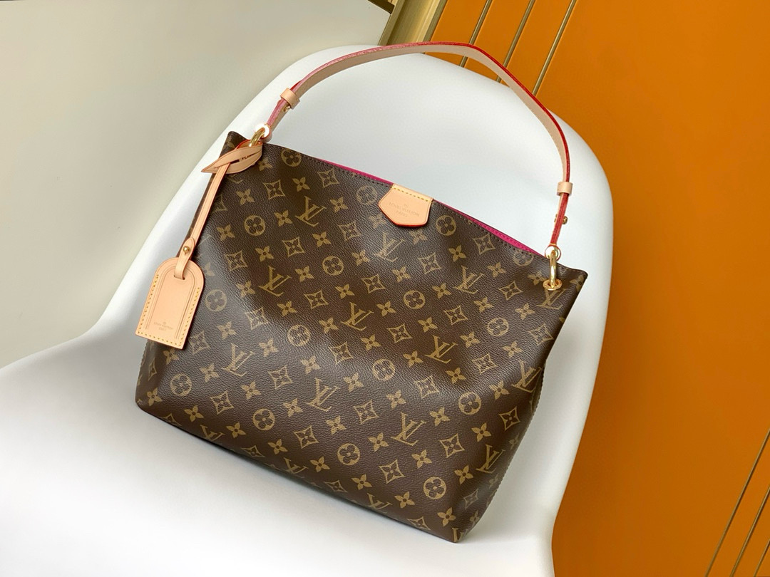 Louis Vuitton Graceful PM Bag Monogram with Gold Hardware