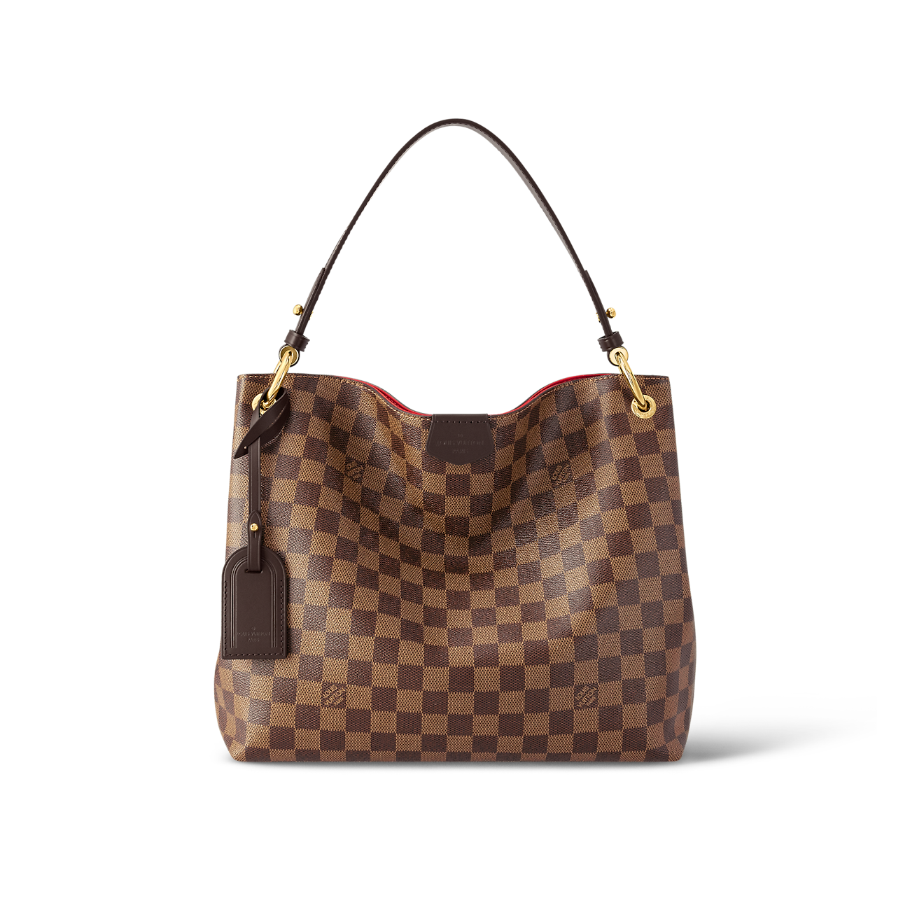 Louis Vuitton Graceful PM Bag Damier Ebene with Gold Hardware