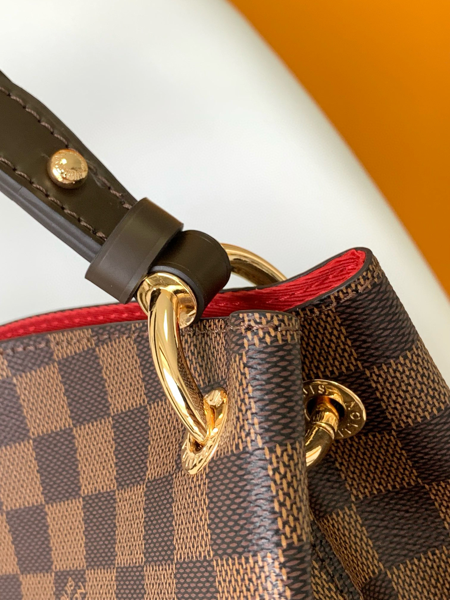 Louis Vuitton Graceful PM Bag Damier Ebene with Gold Hardware