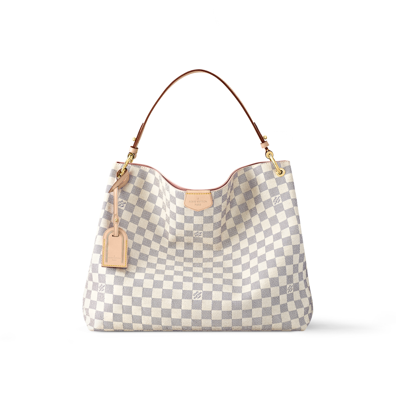 Louis Vuitton Graceful PM Bag Damier Azur with Gold Hardware