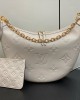 Louis Vuitton Loop Hobo Bag Cream with Gold Hardware