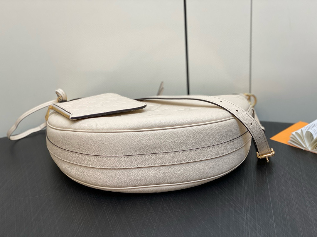 Louis Vuitton Loop Hobo Bag Cream with Gold Hardware