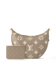 Louis Vuitton Loop Hobo Bag Dove Gray/Cream with Gold Hardware