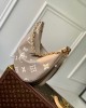 Louis Vuitton Loop Hobo Bag Dove Gray/Cream with Gold Hardware