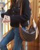 Louis Vuitton Loop Hobo Bag Monogram and Monogram Reverse with Gold Hardware