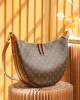 Louis Vuitton Loop Hobo Bag Monogram and Monogram Reverse with Gold Hardware