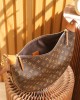 Louis Vuitton Loop Hobo Bag Monogram and Monogram Reverse with Gold Hardware