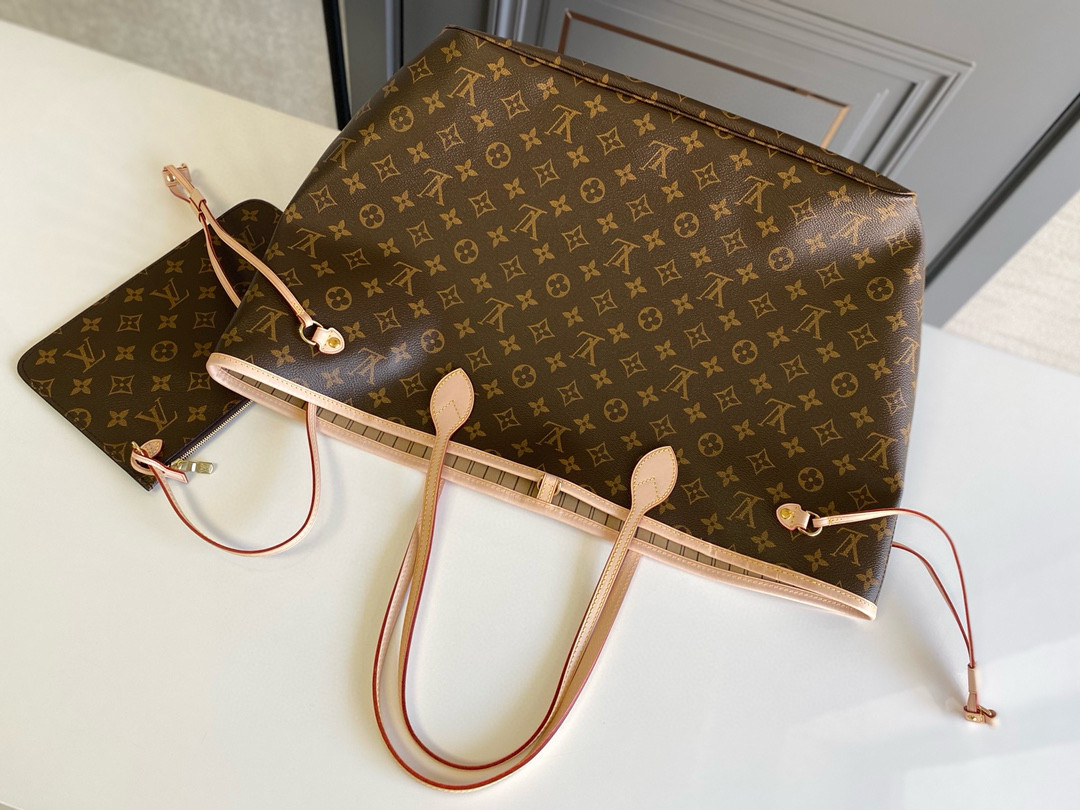 Louis Vuitton Neverfull GM Bag Monogram with Gold Hardware