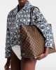 Louis Vuitton Neverfull GM Bag Damier Azur with Gold Hardware