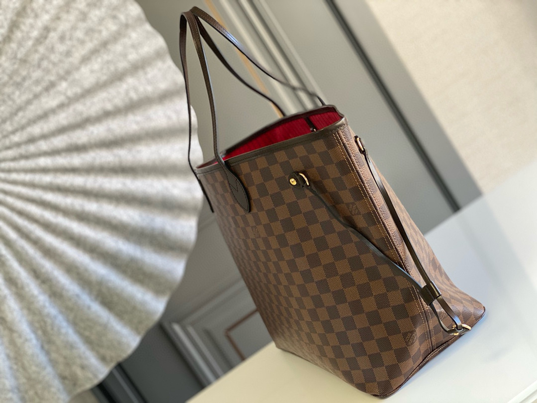 Louis Vuitton Neverfull GM Bag Damier Azur with Gold Hardware