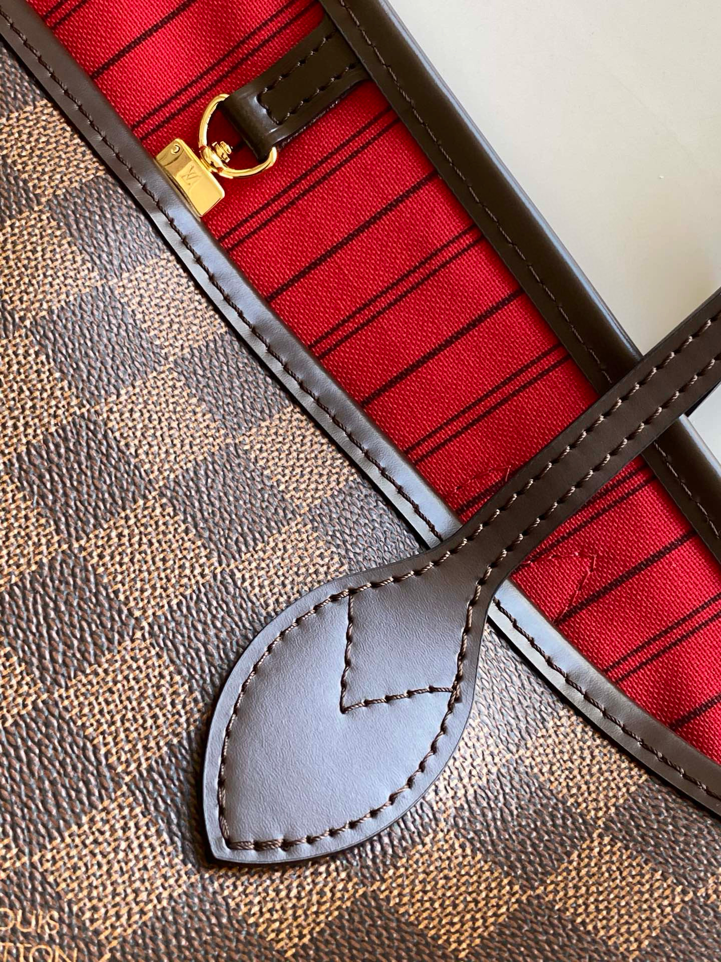 Louis Vuitton Neverfull GM Bag Damier Azur with Gold Hardware