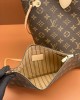 Louis Vuitton Neverfull MM Bag Monogram with Gold Hardware