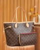 Louis Vuitton Neverfull MM Bag Monogram with Gold Hardware