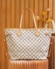 Louis Vuitton Neverfull MM Bag Damier Azur with Gold Hardware