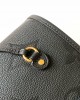 Louis Vuitton Neverfull MM Bag Black with Gold Hardware