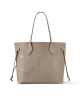 Louis Vuitton Neverfull MM Bag Beige Tourterelle with Gold Hardware