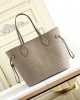 Louis Vuitton Neverfull MM Bag Beige Tourterelle with Gold Hardware