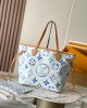 Louis Vuitton Neverfull MM Bag Monogram Lagoon Blue with Gold Hardware