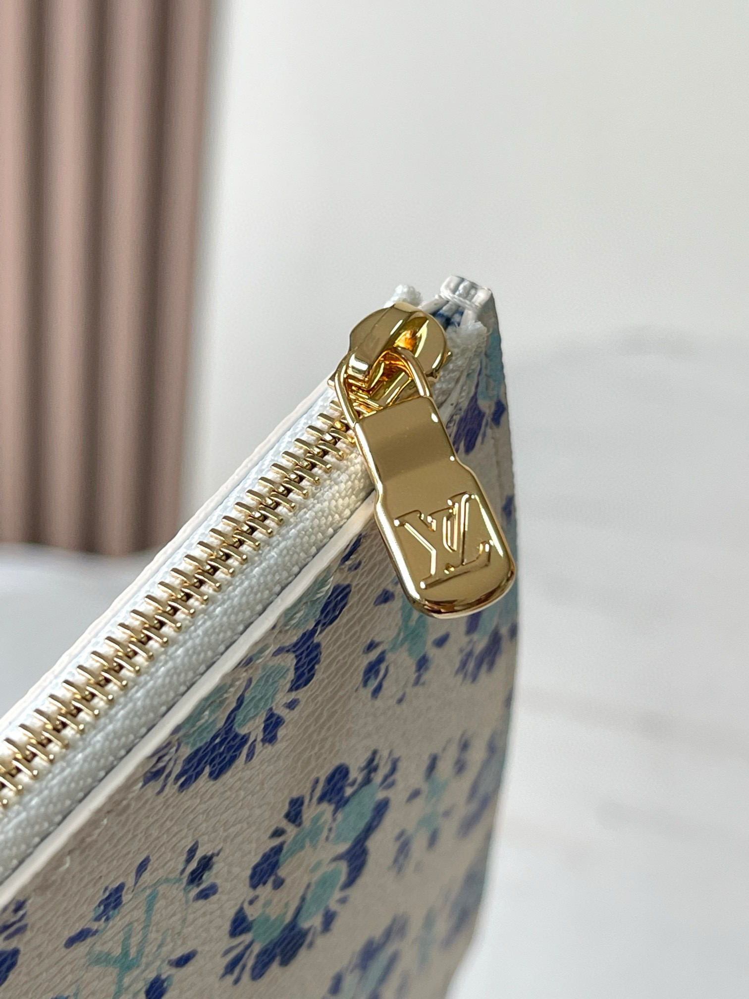 Louis Vuitton Neverfull MM Bag Monogram Lagoon Blue with Gold Hardware