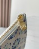 Louis Vuitton Neverfull MM Bag Monogram Lagoon Blue with Gold Hardware