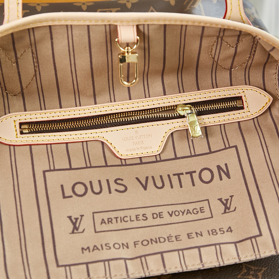 Louis Vuitton Neverfull PM Bag Monogram with Gold Hardware