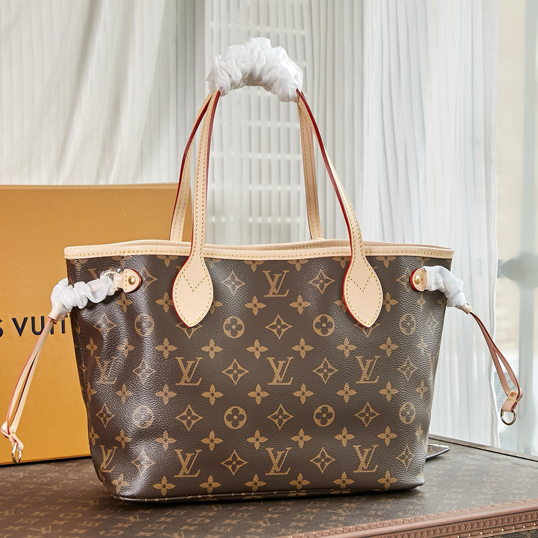 Louis Vuitton Neverfull PM Bag Monogram with Gold Hardware