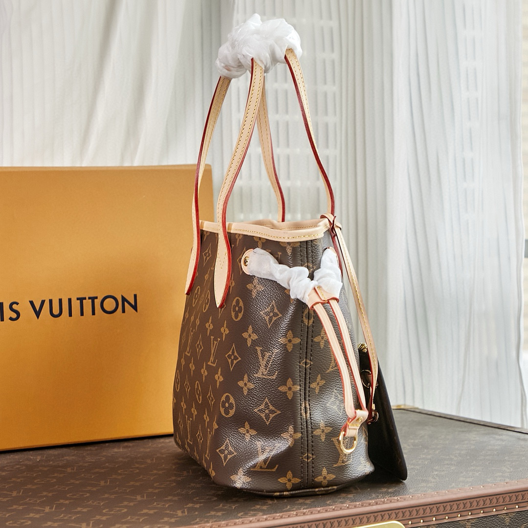 Louis Vuitton Neverfull PM Bag Monogram with Gold Hardware