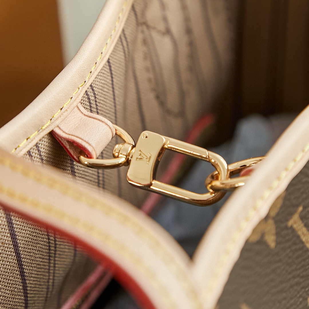 Louis Vuitton Neverfull PM Bag Monogram with Gold Hardware