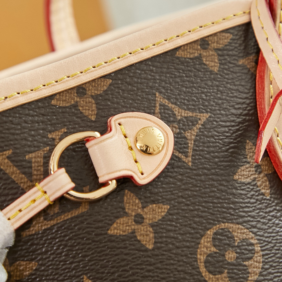 Louis Vuitton Neverfull PM Bag Monogram with Gold Hardware