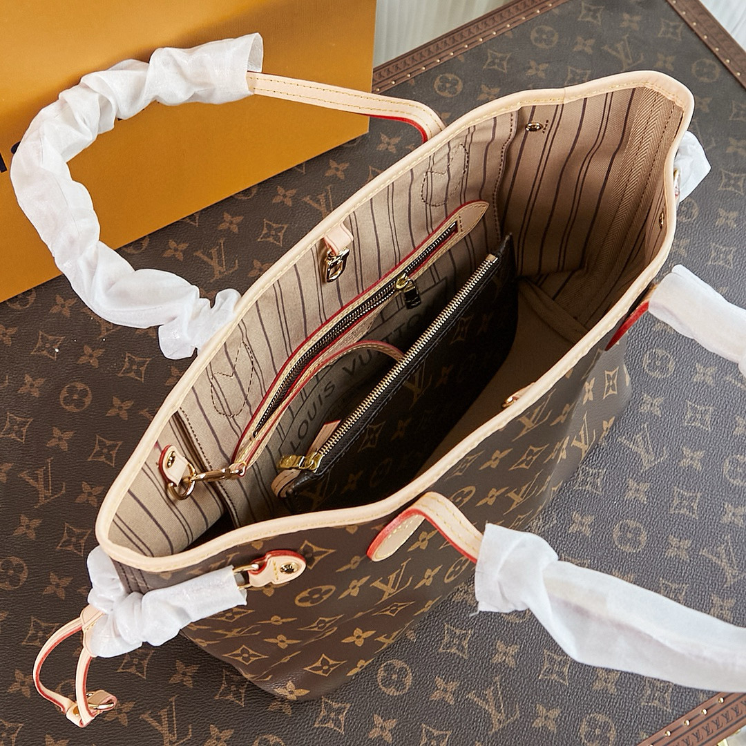 Louis Vuitton Neverfull PM Bag Monogram with Gold Hardware