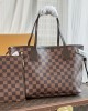 Louis Vuitton Neverfull PM Bag Damier Ebene with Gold Hardware