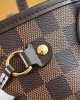 Louis Vuitton Neverfull PM Bag Damier Ebene with Gold Hardware