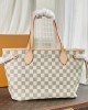 Louis Vuitton Neverfull PM Bag Damier Azur with Gold Hardware