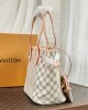 Louis Vuitton Neverfull PM Bag Damier Azur with Gold Hardware