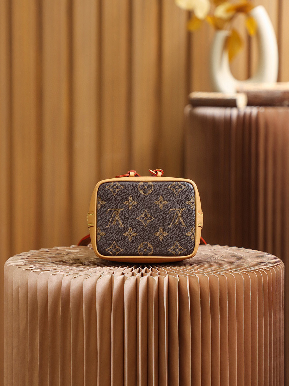 Louis Vuitton Nano Noé Bag Monogram with Gold Hardware