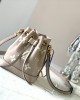 Louis Vuitton Nano Noé Bag Tourterelle Gray/Cream with Gold Hardware