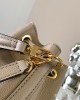 Louis Vuitton Nano Noé Bag Tourterelle Gray/Cream with Gold Hardware