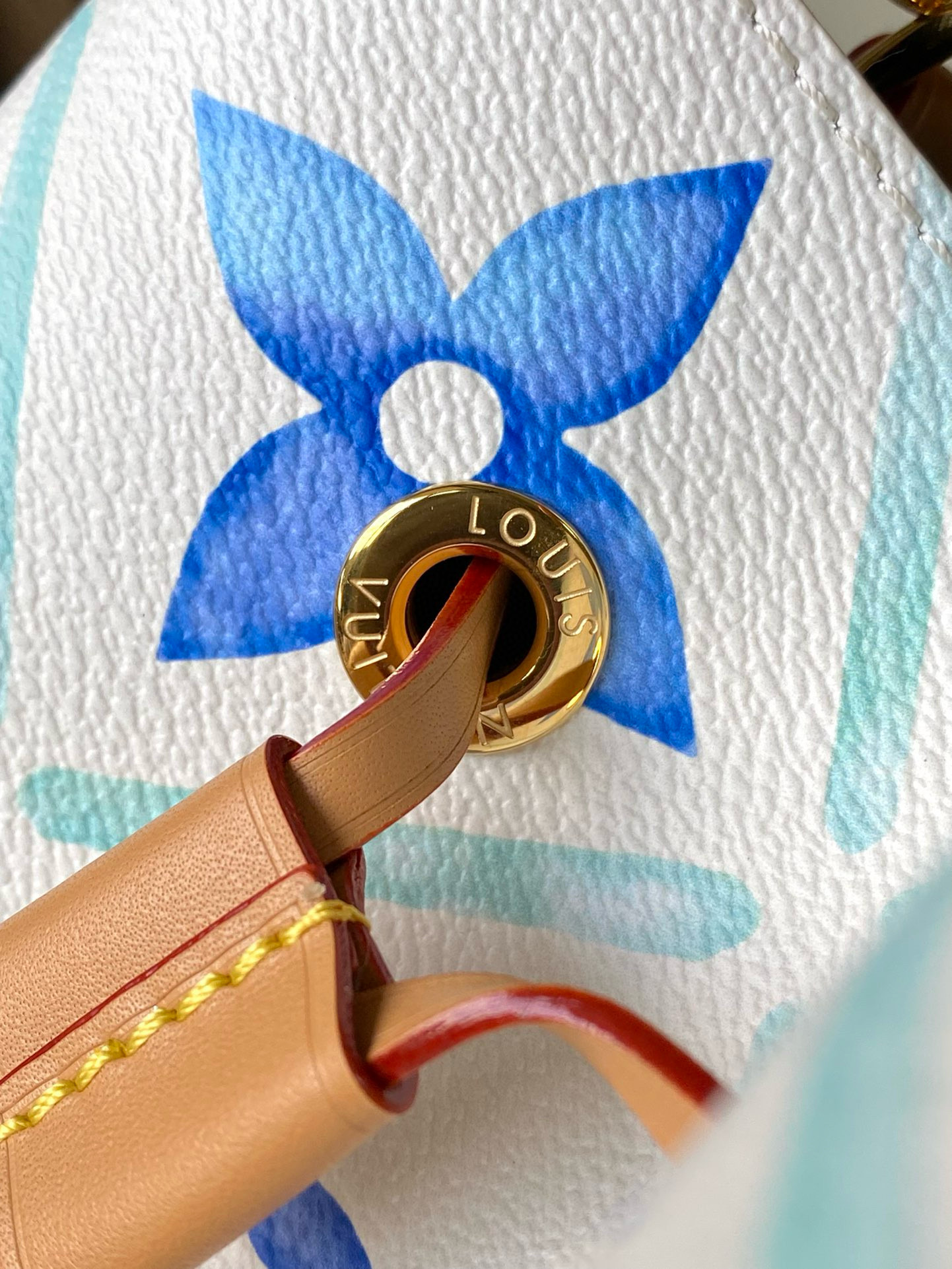 Louis Vuitton NéoNoé BB Bag Blue with Gold Hardware