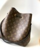 Louis Vuitton NéoNoé MM Bag Monogram Black with Gold Hardware