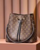 Louis Vuitton NéoNoé MM Bag Monogram Black with Gold Hardware