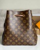 Louis Vuitton NéoNoé MM Bag Monogram Caramel Brown with Gold Hardware