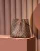 Louis Vuitton NéoNoé MM Bag Monogram Caramel Brown with Gold Hardware