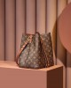 Louis Vuitton NéoNoé MM Bag Monogram Caramel Brown with Gold Hardware