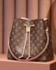 Louis Vuitton NéoNoé MM Bag Monogram Pink with Gold Hardware