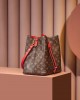 Louis Vuitton NéoNoé MM Bag Monogram Red with Gold Hardware